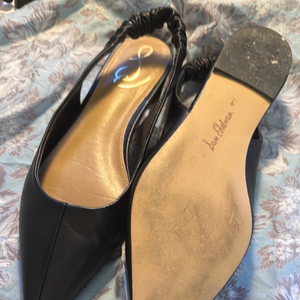 Sam Edelman Black Women's Slingback Flats